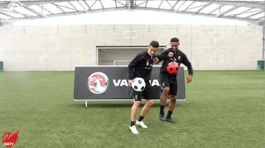 Reds take ‘Battle Keepy Ups’ challenge