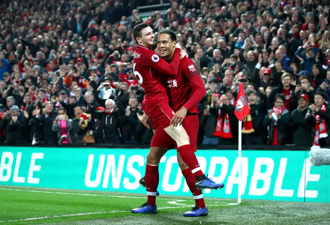 Robertson hails Van Dijk as the best defender in the world