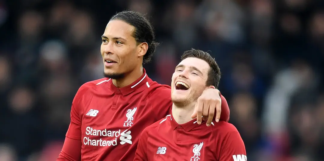 These Liverpool fans react to Van Dijk and Robertson’s stunning training goal