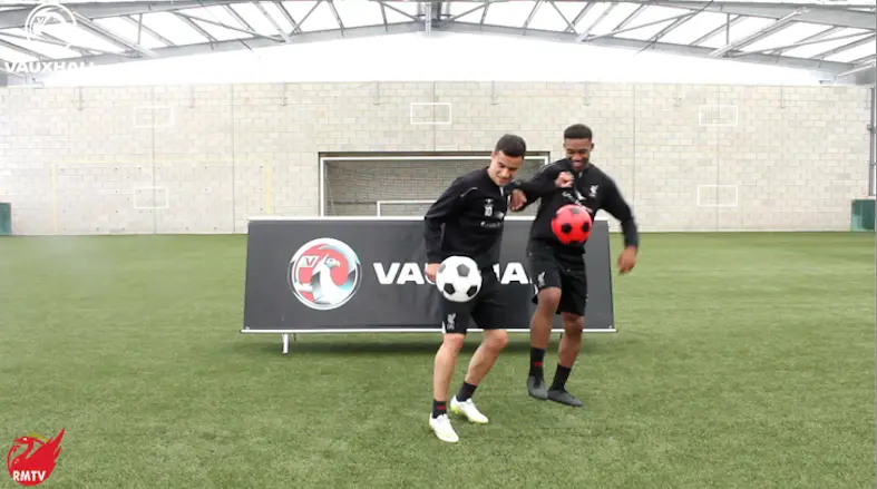 Reds take ‘Battle Keepy Ups’ challenge