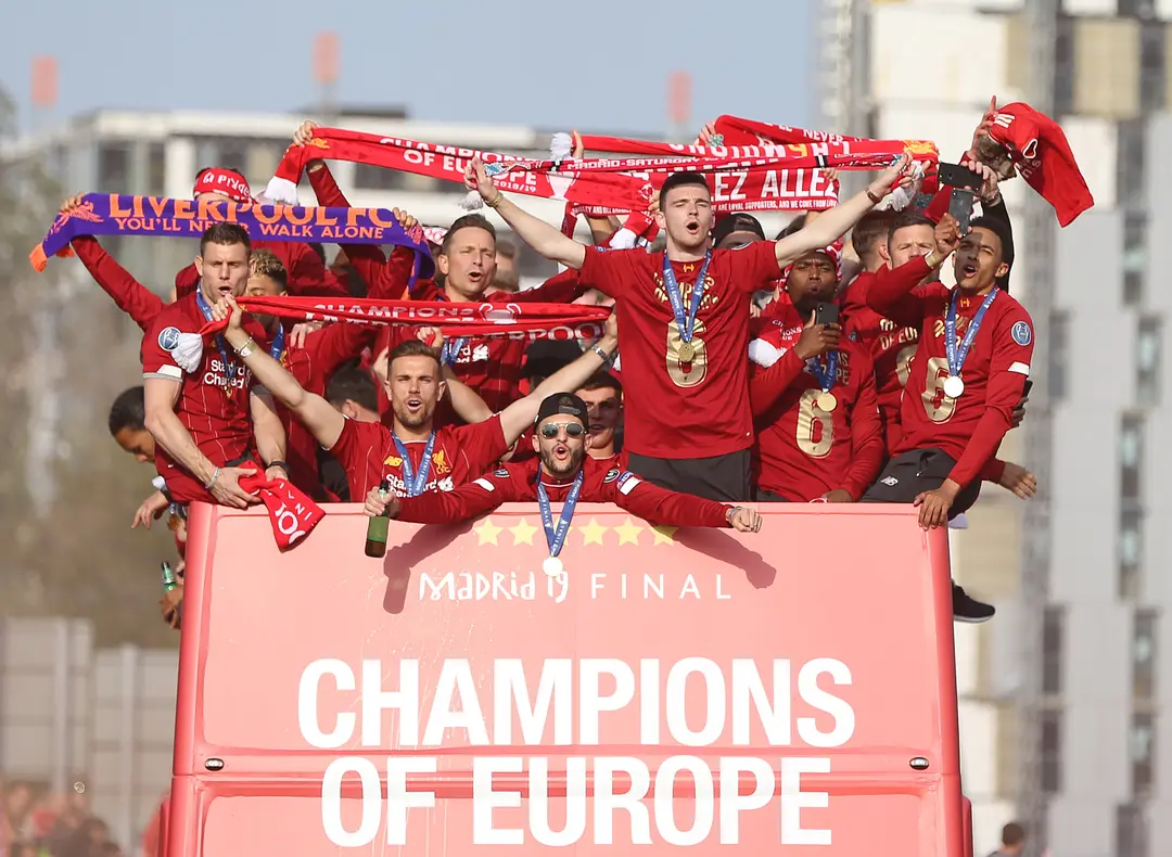Six Liverpool players named in Champions League squad of the season