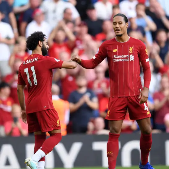 Liverpool supporters have noticed Van Dijk’s unique celebration antics